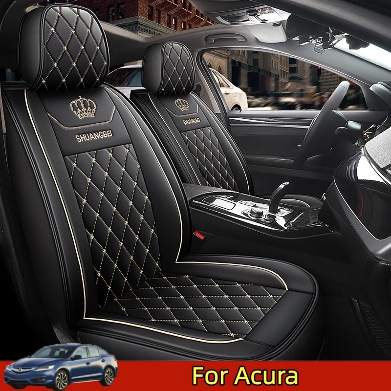 

Чехол на автомобильное сиденье Acura, высококачественный водонепроницаемый чехол на сиденье из искусственной кожи с вышивкой в виде короны