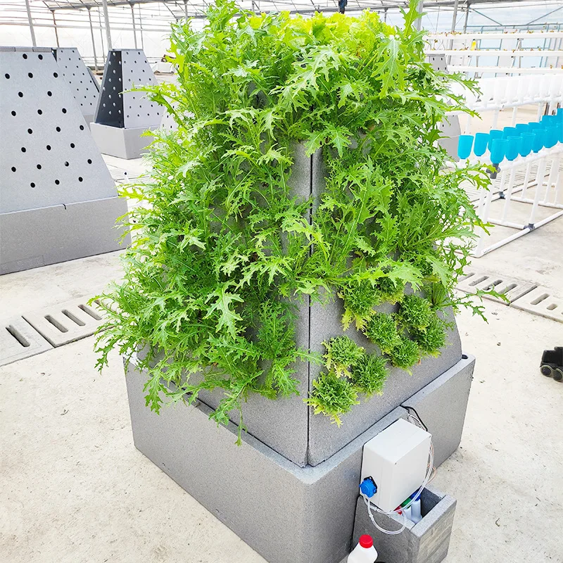Soilless cultivation, aeroponic planting tower, hydroponics, three-dimensional vegetable planter