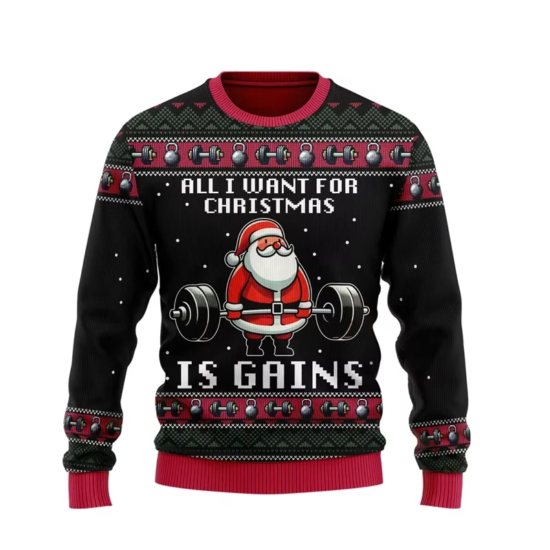 New World War New Year Hot Selling Christmas Ugly Sweater Fashion Street Christmas Gift Pullover For Men's and Women's Clothing