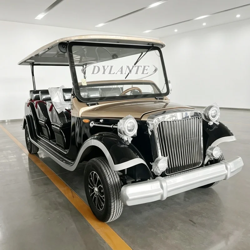 

High Performance Battery Electric Golf Cart 8 Seater Buggy Off Road Club Car 14 Seats Luxury Sightseeing Car