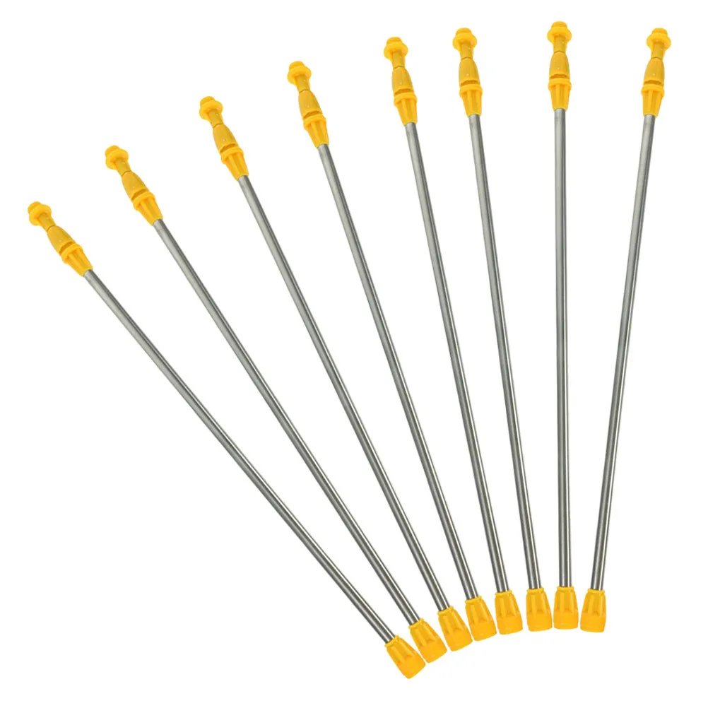 8Pcs Stainless Steel Extendable Spray Wand Extension Long Reach Agricultural Sprayer Pole Replacement for Garden Orchard Use