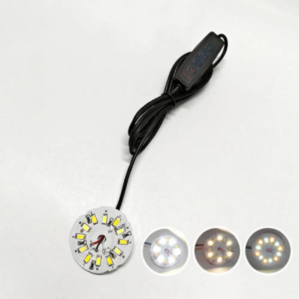 USB LED Chip Board For DIY Light Fixtures 5V Low Voltage Lighting Module With Switch Cable Multi Color Options