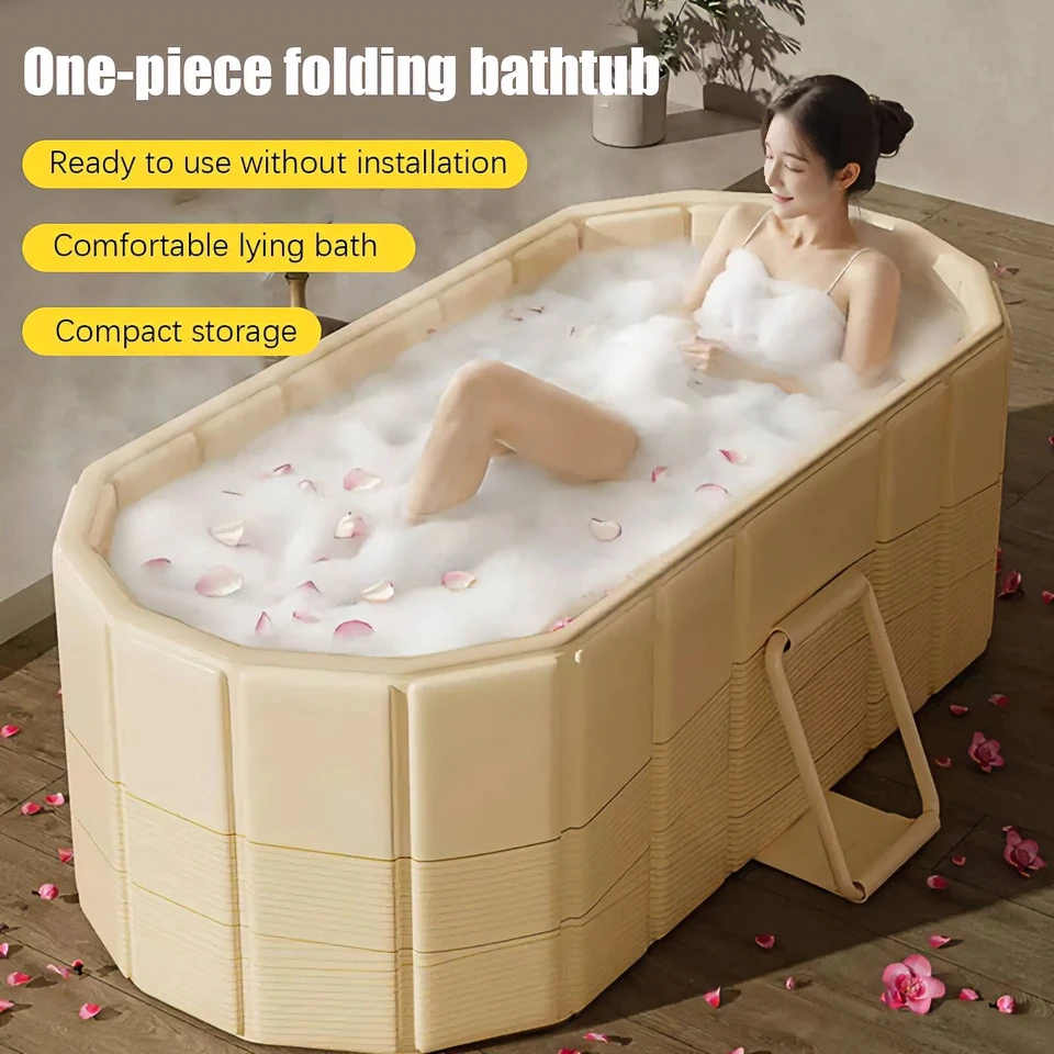 

Foldable Bathtub Portable Baby Bath Tub Large Insulation Hot Tub For Baby Adult Sweat Steaming Foot Spa Bath Bucket Bathtubs
