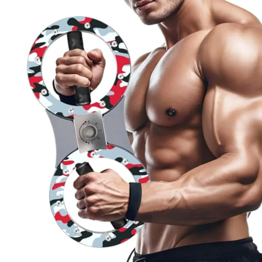 Burn Machine Arm Workout Equipment 12LB Adjustable Resistance Rotator 360 Spinning Forearm Shoulder Strength Trainer for Home G