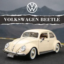 Original Bburago1:18 Volkswagen Beetle Alloy Car Model Children's Toy Classic Die-cast Model Car Collectible Gift Miniature Car