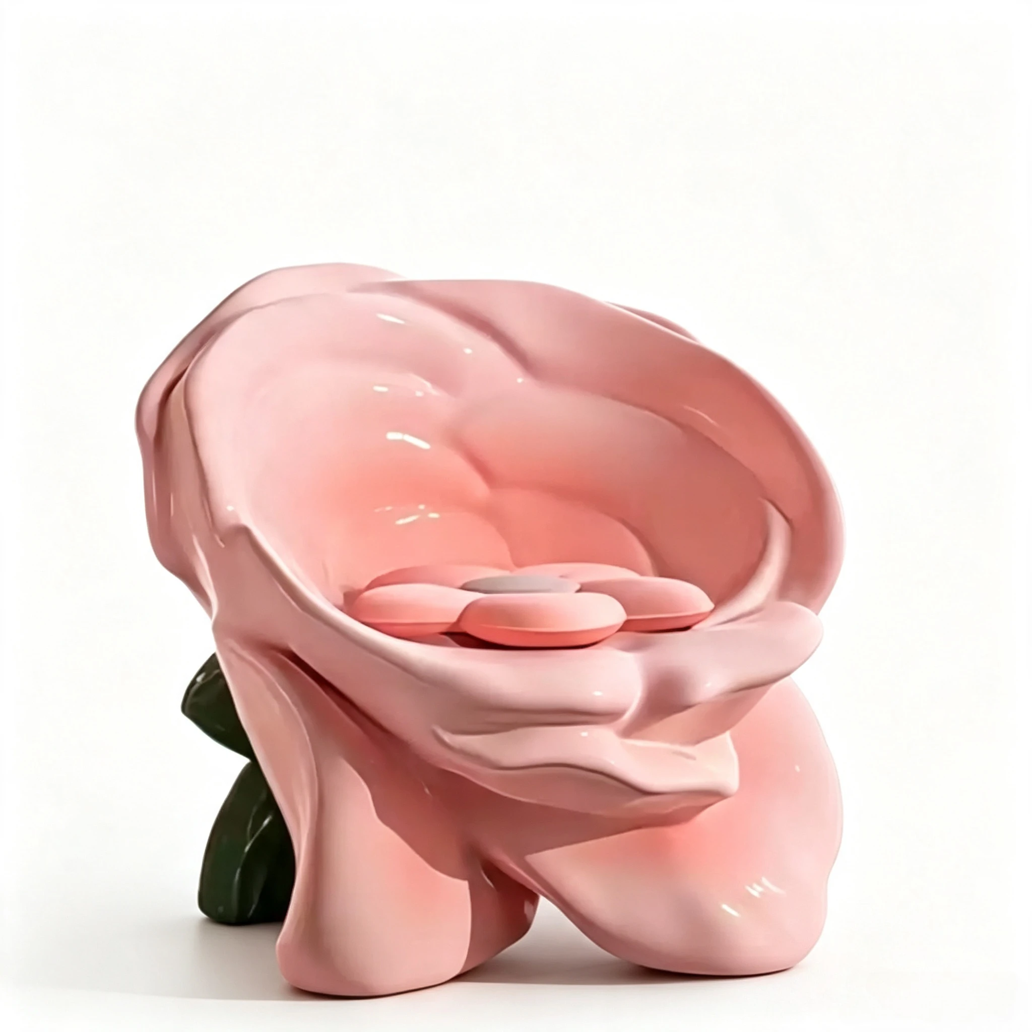 Art Modeling Special‑Shaped Backrest Rose Designer Chair Leisure Accent Chair