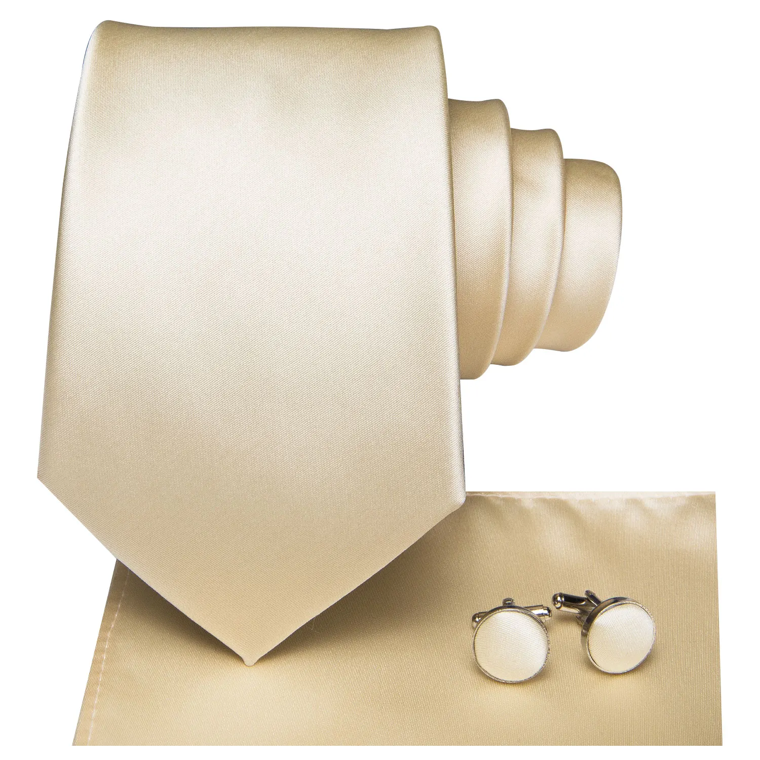 Hi-tie-ربطة عنق فاخرة مع أزرار أكمام من الحرير ، لون أصفر ، برتقالي ، صلب ، ربطات عنق منقطة ، فستان زفاف رسمي ، هدايا للرجال ، 100%