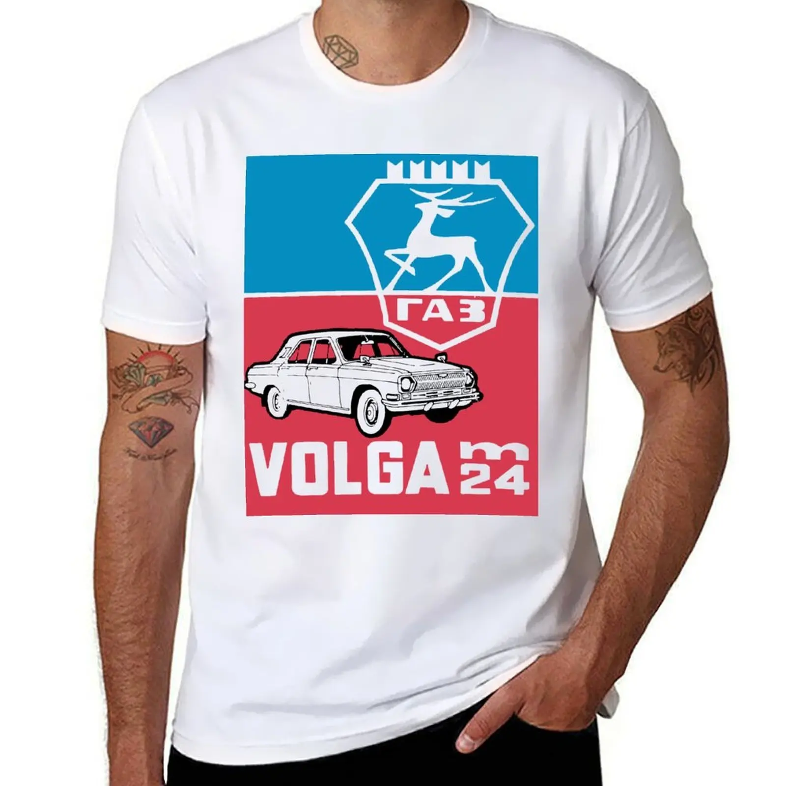 

GAZ-24 VOLGA T-Shirt funny t shirts man man t shirt heavy cotton T-Shirt