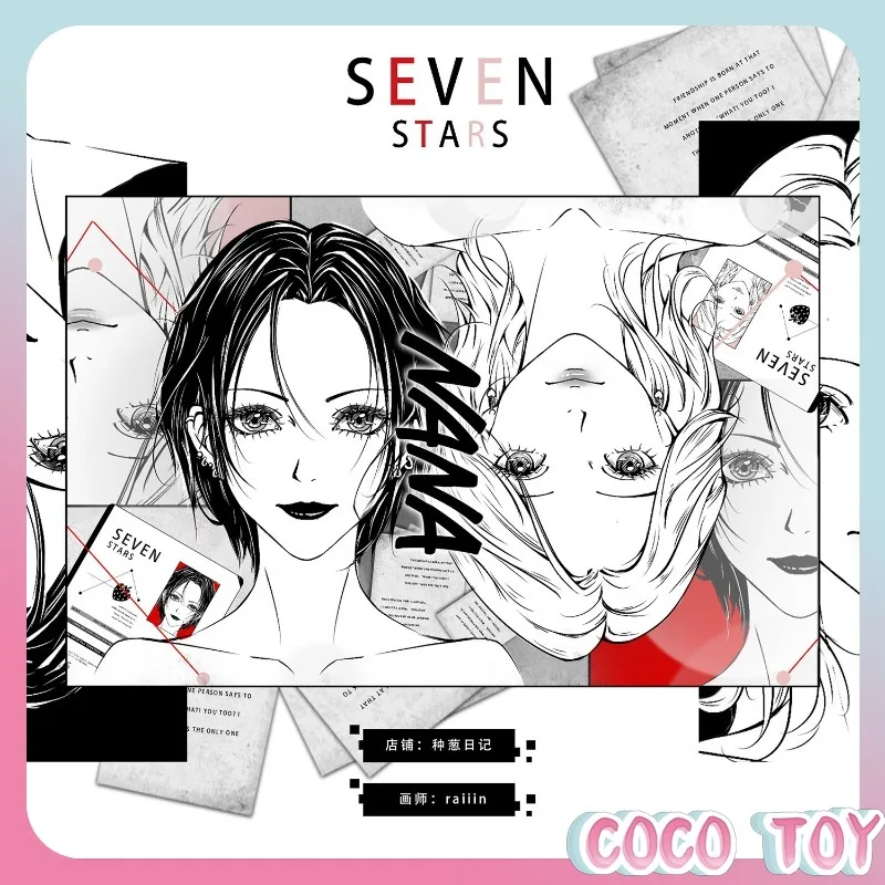 

NANA Osaki Nana & Komatsu Nana Fan-Made Merchandise Badge Pin Acrylic Figure Postcard Collectible Set Must-Have for Fans