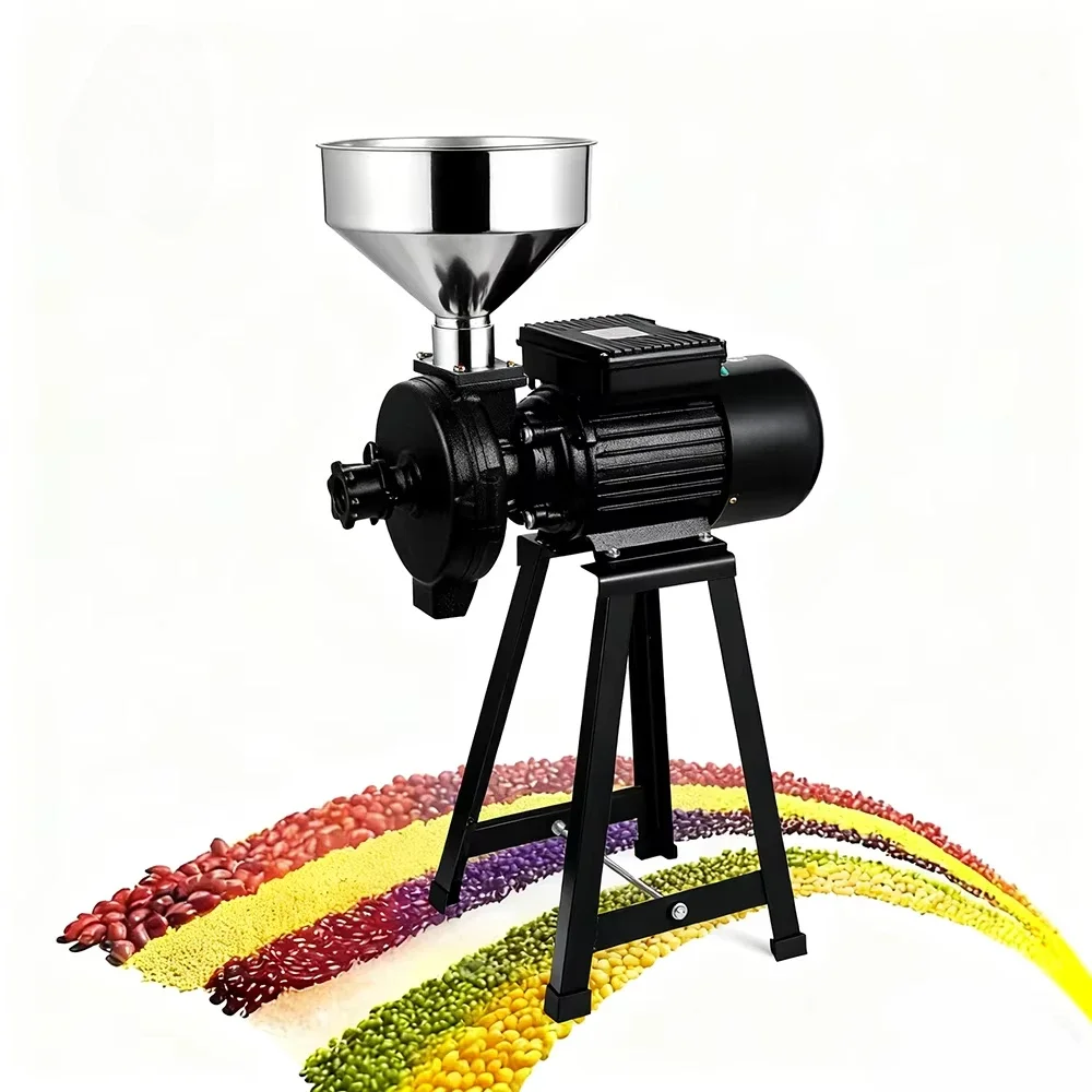 Commercial Electric Powder Grinding Machine Wheat Corn Flour Milling Grain Grinder Flour Rice Mill Machine