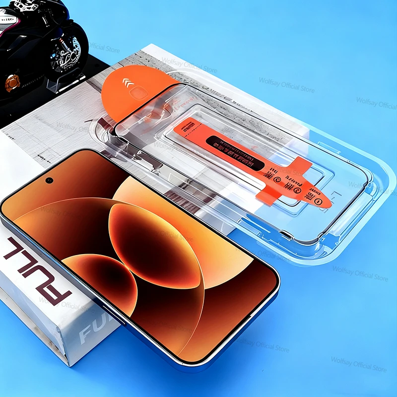Vidrio de fácil instalación sin polvo para Xiaomi 17 Pro Protector de pantalla Xiaomi 17 Pro pegamento completo película de vidrio templado para teléfono Xiaomi 17 Pro