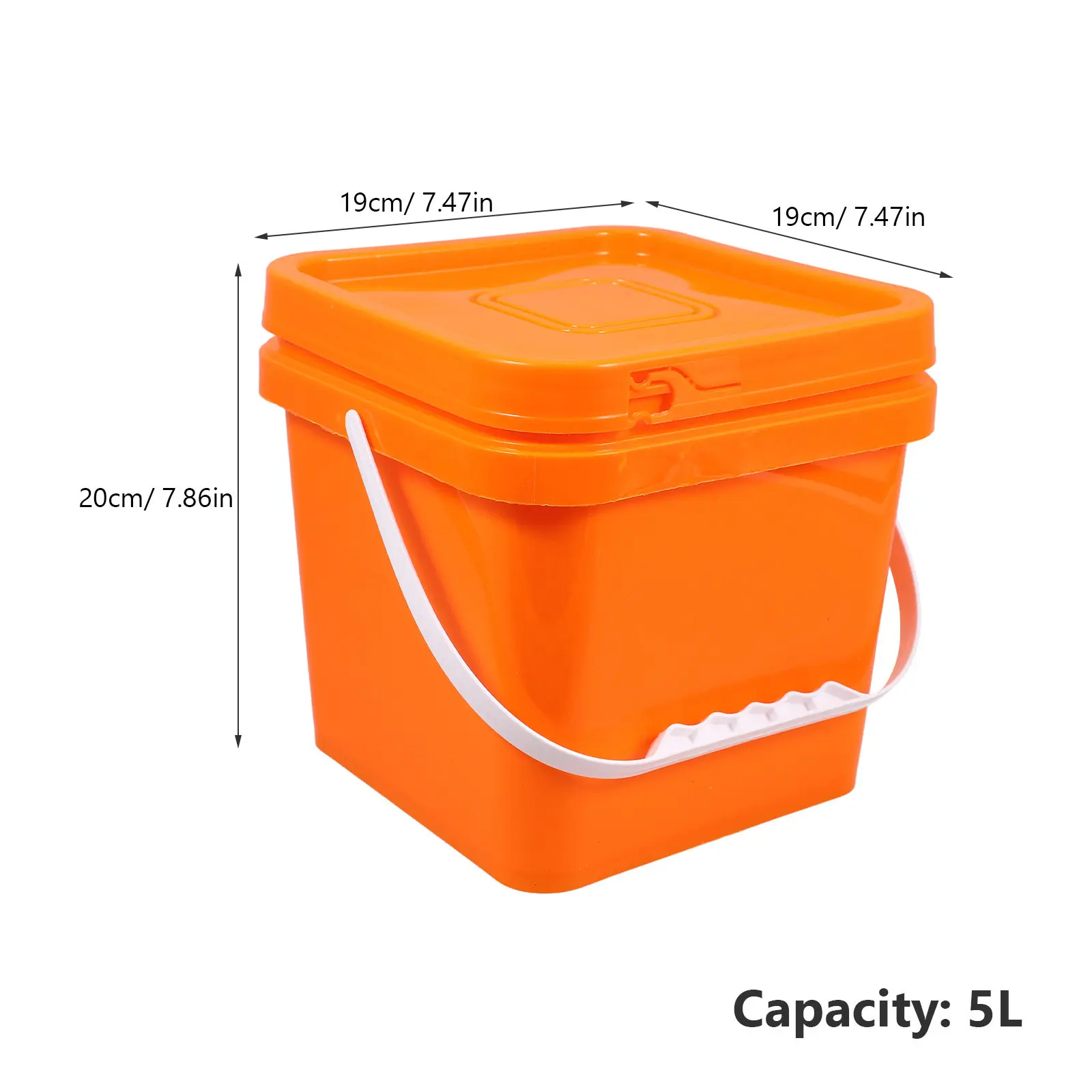 Plastic Acrylic Paint Bucket Lid Handle Container For Workshop Storage Decor Watercolor Pigment Art