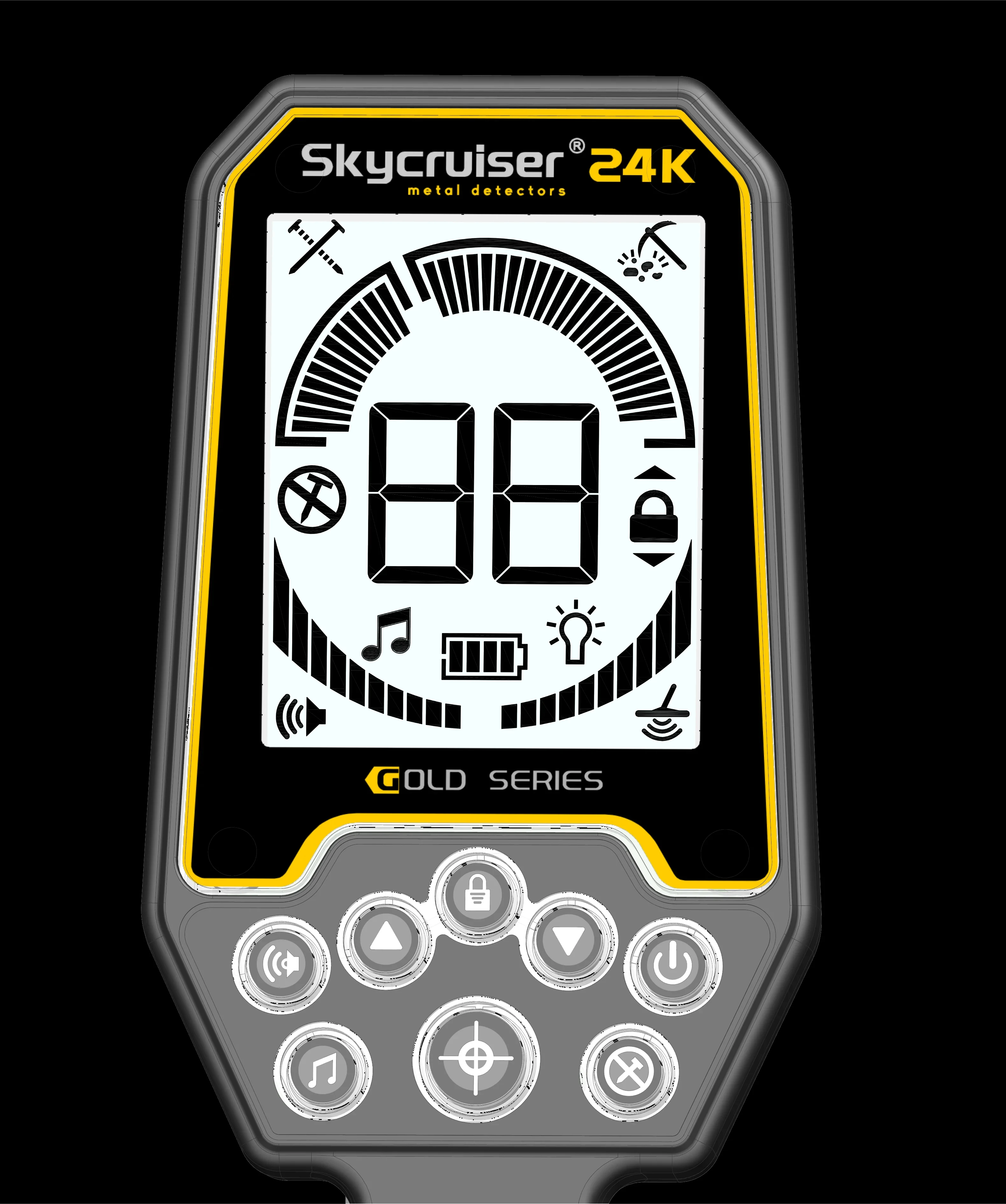 Professional 24K Gold Detector – High-Precision Small-Size Underground Treasure Hunting Tool