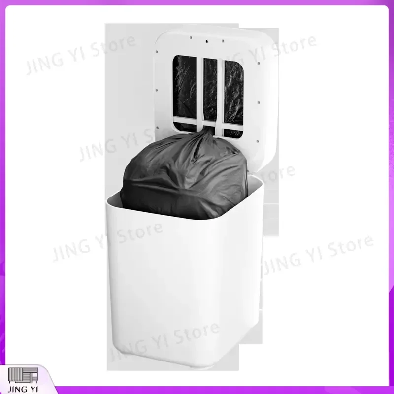 17L Smart Trash Can Automatic Self Sealing Bag Replacement Sensor Induction Hands Free Contactless Garbage Bin for Home