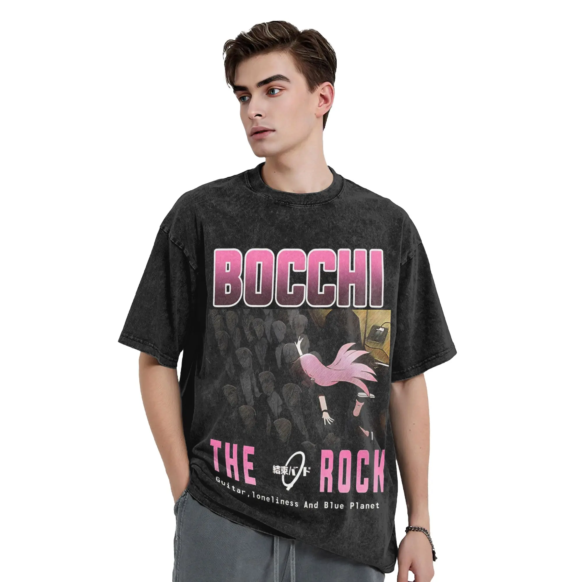 تي شيرت Bocchi The Rock مطبوع عليه رسومات جرافيك تي شيرت Harajuku تي شيرت للرجال والنساء #2