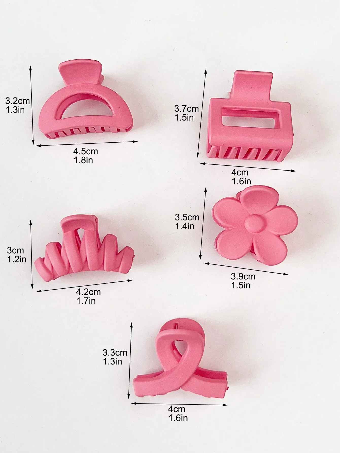 10 Stück mehrfarbige kleine Haarklammern, niedliche Blumen, rutschfeste Kieferklammern, 5 Stile, Bananenklammern, Haarschmuck für Frauen und Mädchen – Detail 13