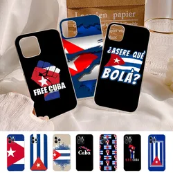 Cuba Flag Phone Case For IPhone 14 13 12 11 Pro Max XS X XR SE 2020 6 7 8 Plus Mini Protective Shell
