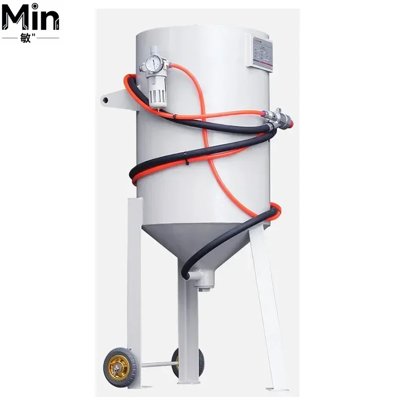 2026 Mobile High Pressure Sandblasting Machine Small Sandblasting Tank Manual Derusting Wet Sandblasting Equipment