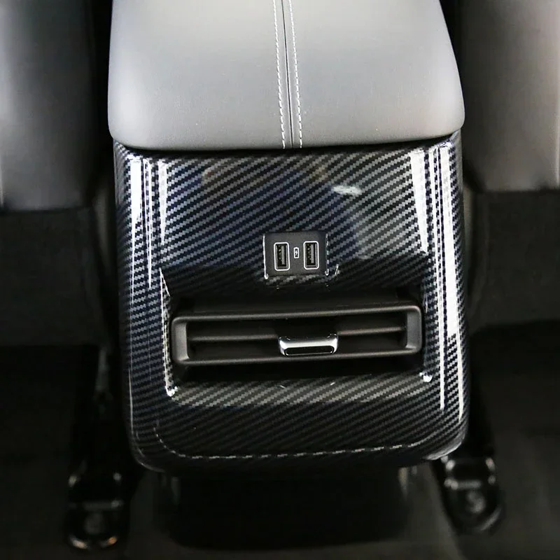 Car Rear Discharge Trend Armrest Box Anti-kick Panel Protective for Changan CS55PLUS 2023 2024  Cover Auto Modification Supplies