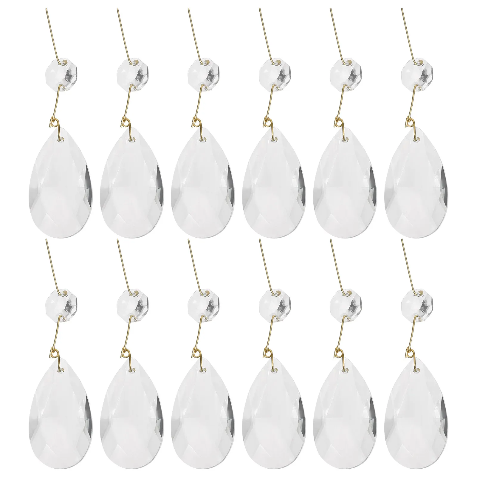 

15 шт. хрустальных подвесок-капель для люстр, прозрачные декоративные подвески для ламп, DIY-солнечные ловушки, декор для дома, хрустальные солнечные ловушки