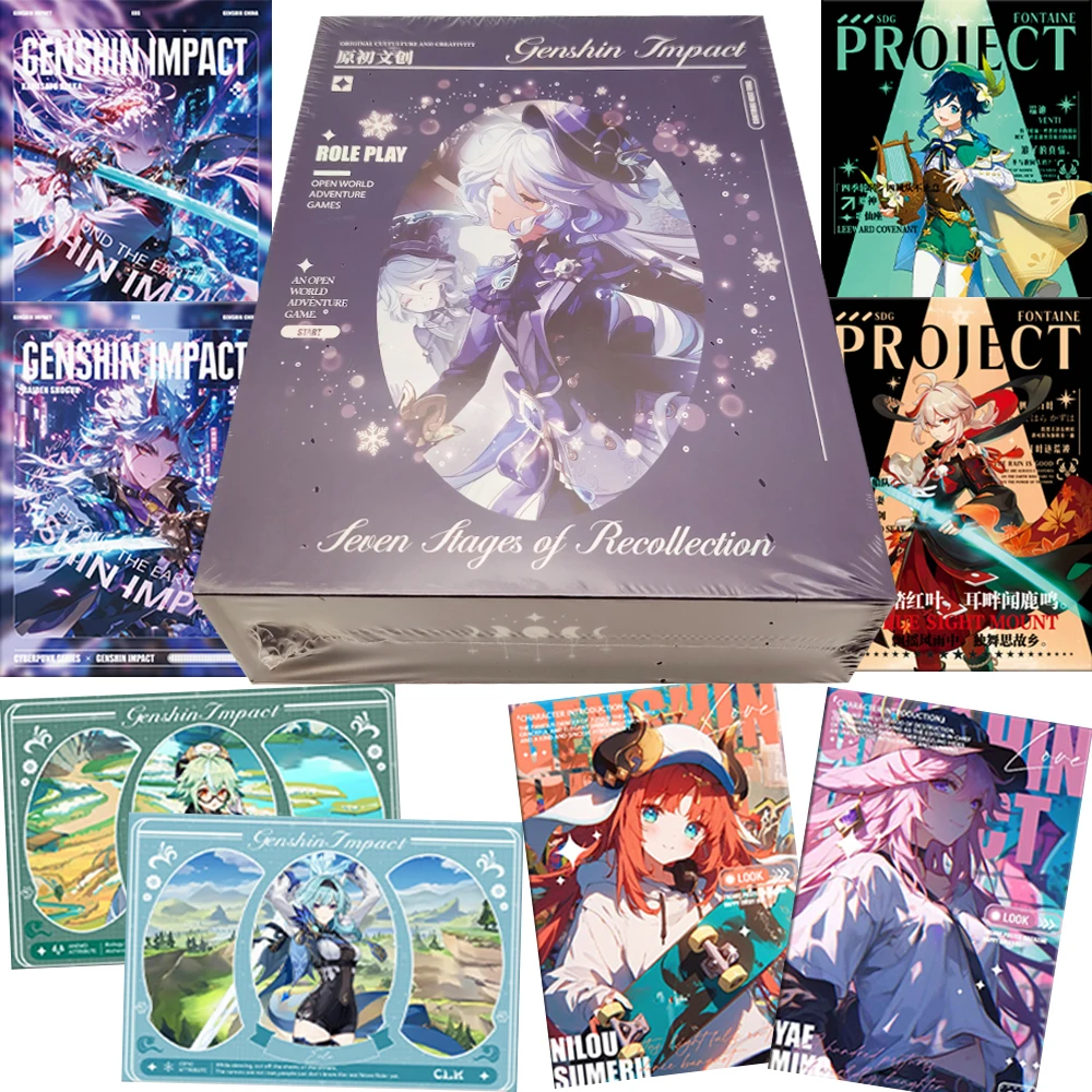 Role Playing Game Genshin Impact Collection Cards High Quality Exquisite Creative and Personality Character Portrait Cards Gifts