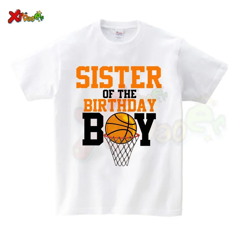 Basketball birthday Tshirt family Matching Outfits sport Kids Family Look 10th boys tshirt Basketball TShirt 6 7 9 8 11 12 years