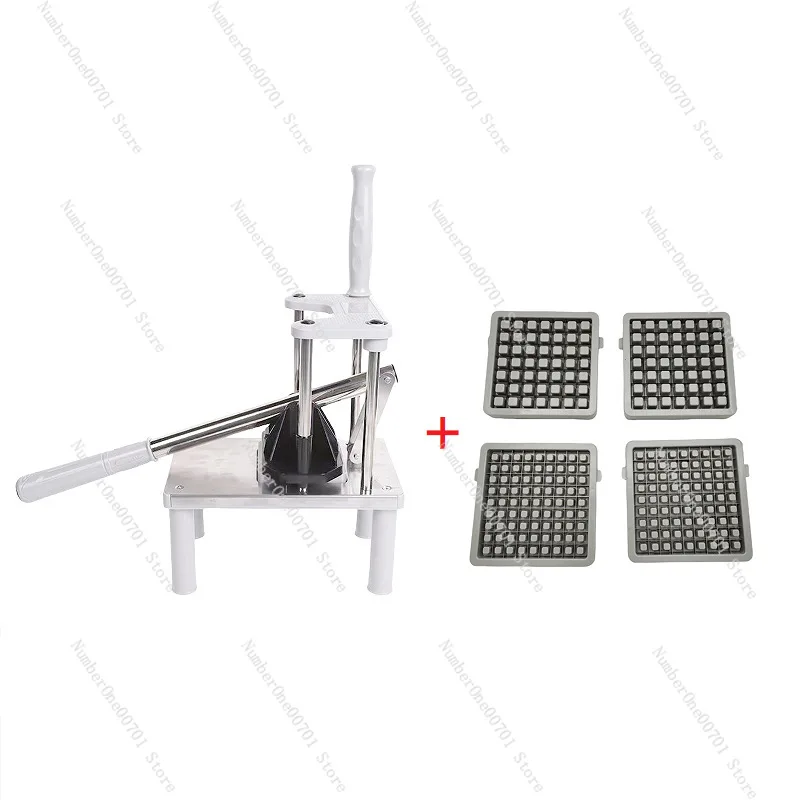 Upgraded 4-Blade Potato Cutter, French Fry Cutter, Press-Type Vegetable Slicer for Home Use
