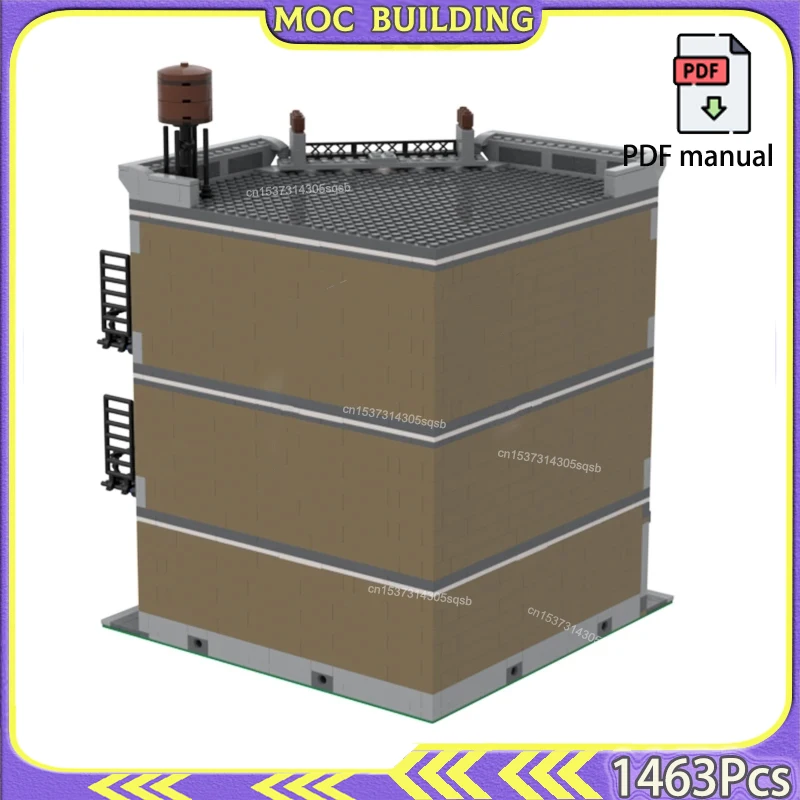コーナービルディングシティストリートビューモジュラーハウスビルディングMOCビルディングブロックアパートクリエイティブ建設おもちゃ