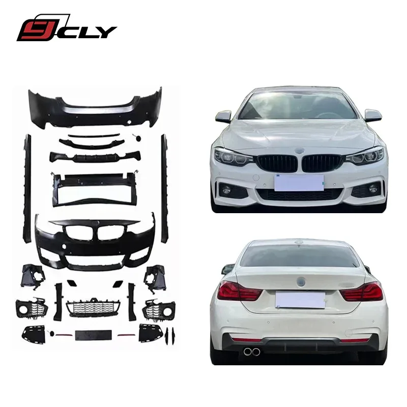 

Flash Sale ! Car Bumper for 4-series F32/F33/F36 Upgrade MT Body Kit Front Bumper Rear Bumper Side Skirt 2013-2019