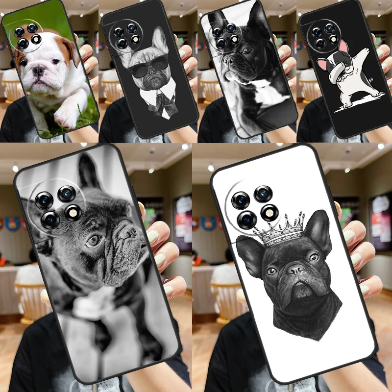 French Bulldog Case For OnePlus 10T 8T 12R 10R 9R 12 11 10 9 Pro Nord CE 4 2 Lite N10 N20 N30 Nord 3 Cover