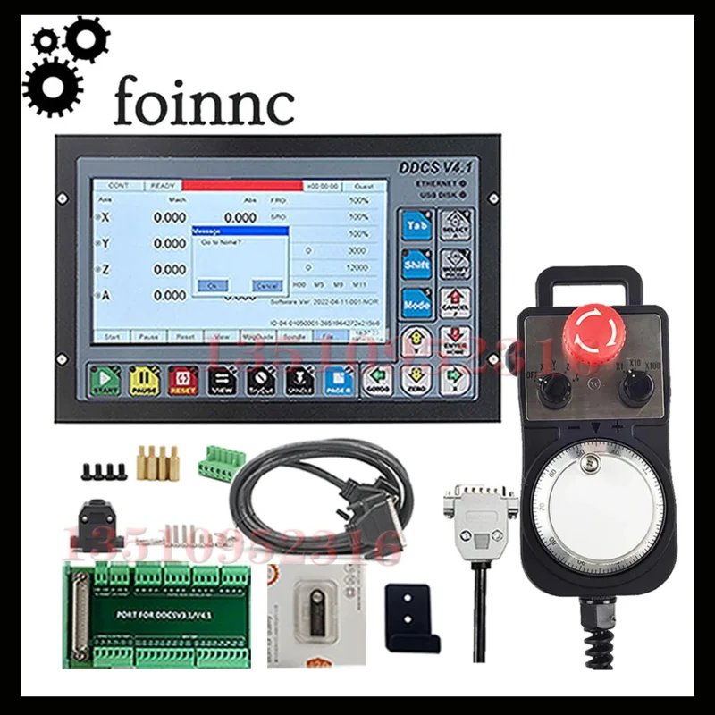 Ddcsv3.1 New Upgrade Ddcsv4.1 3/4 Axis Cnc Offline Controller Cnc Control System With Emergency Stop Electronic Handwheel