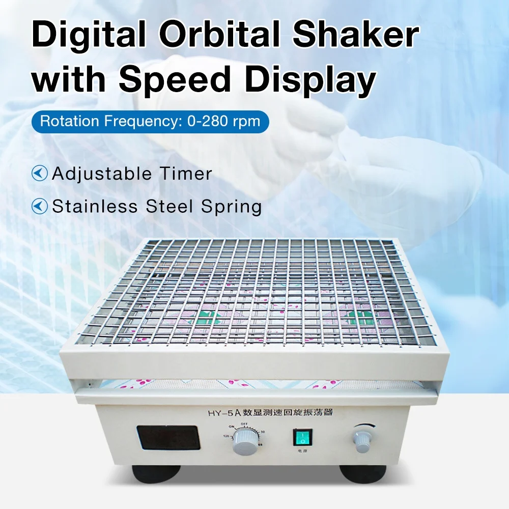 Wholesale Desktop Track Shaker for Lab Digital Display Orbital Shaker 280rpm Timer Constant Speed Laboratory Gyratory Oscillator
