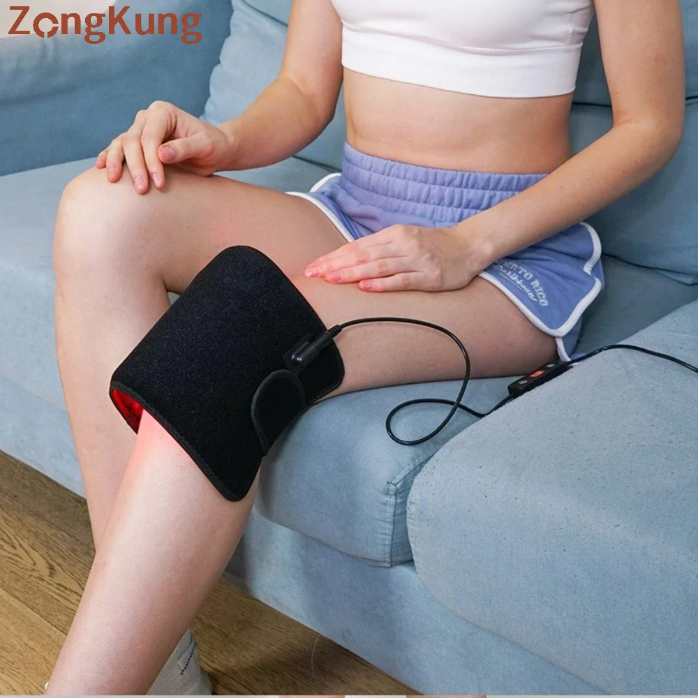 

1/2Pcs Infrared Red Light Arm Belt 660nm&850nm Red Light Arm Wrap Pad with for Arm Knee Shoulder Joints Muscle Pain Relief