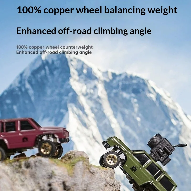 Sniclo Fpv Rc 4wd Crawler Car 1:64 Scale Wireless Off Road Truck With Hd Camera Remote Control Toy For Boys Climbing Vehicle