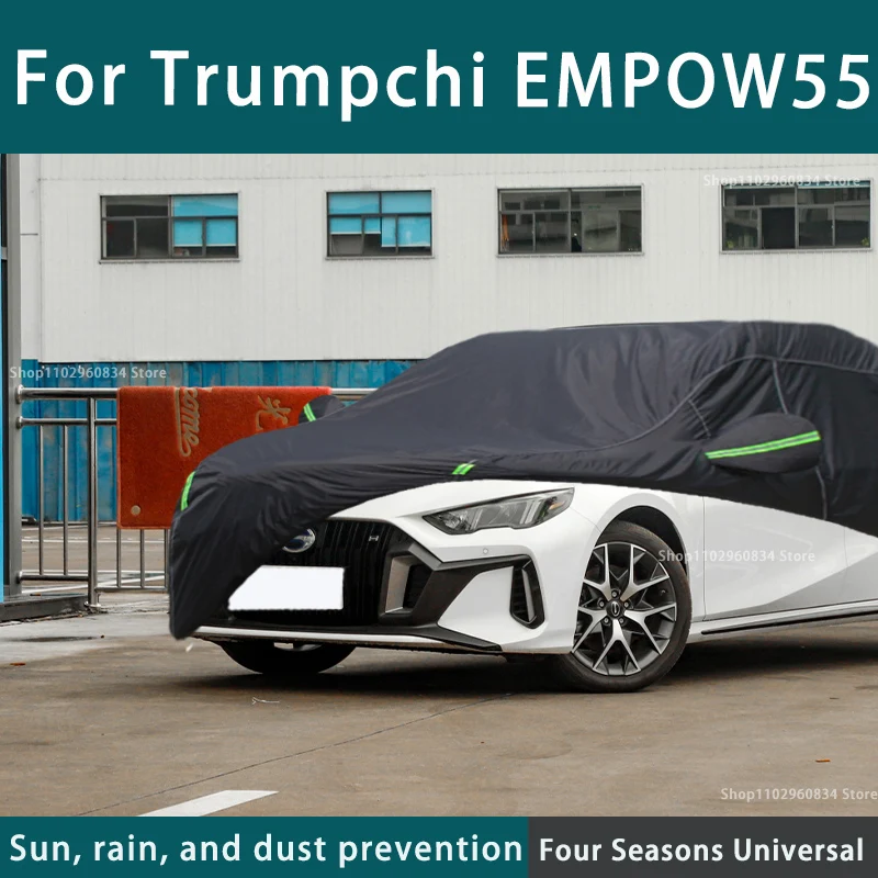 

For Trumpchi Empow55 Full Car Covers Outdoor Uv Sun Protection Dust Rain Snow Protective Anti-hail Car Cover Auto Black Cover