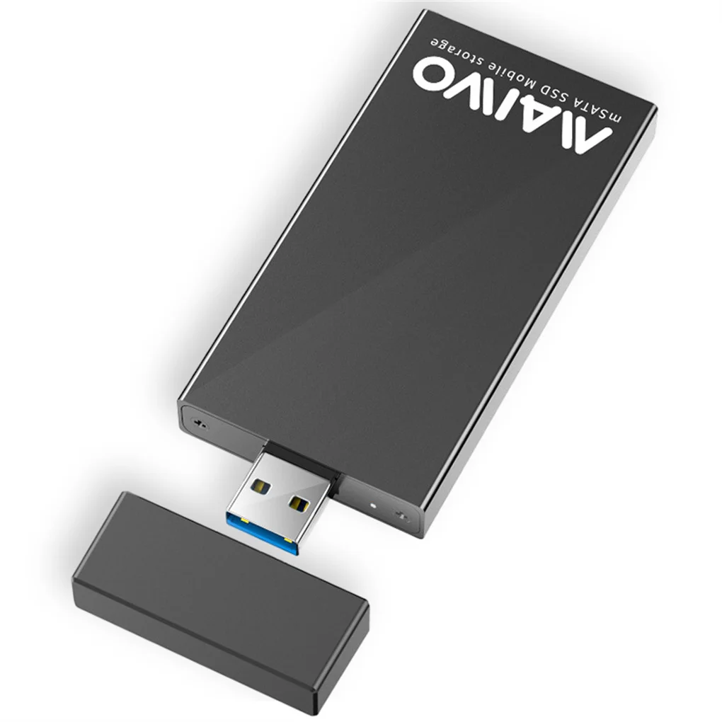 Maiwo USB إلى MSATA SSD Box حامل القرص الصلب المحمول مجانًا