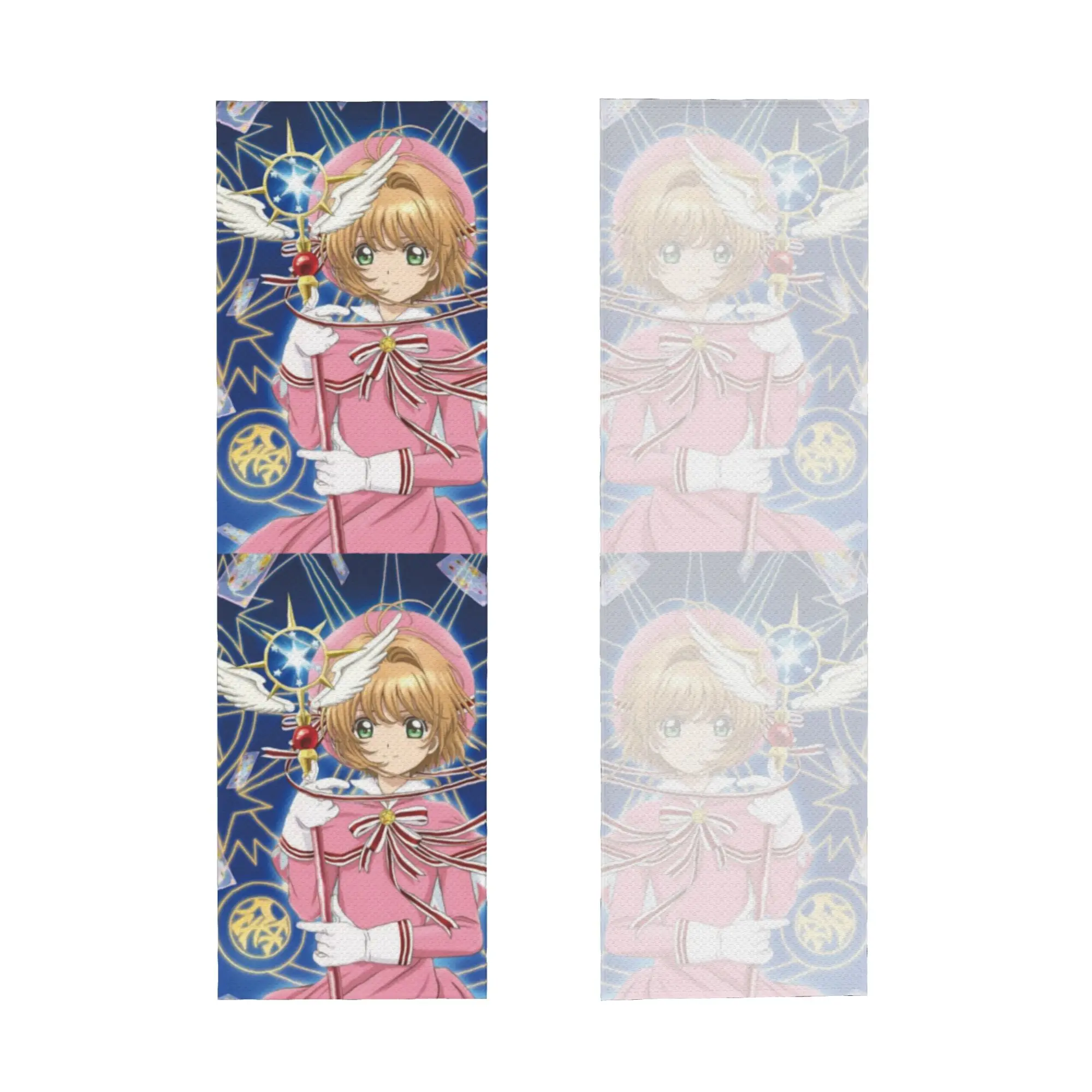 Cold Exercise Towel Cardcaptor Magical Girl Comics Sakura Beach Sports Yoga Camping Towel Refreshing Sports Scarf Face Towels