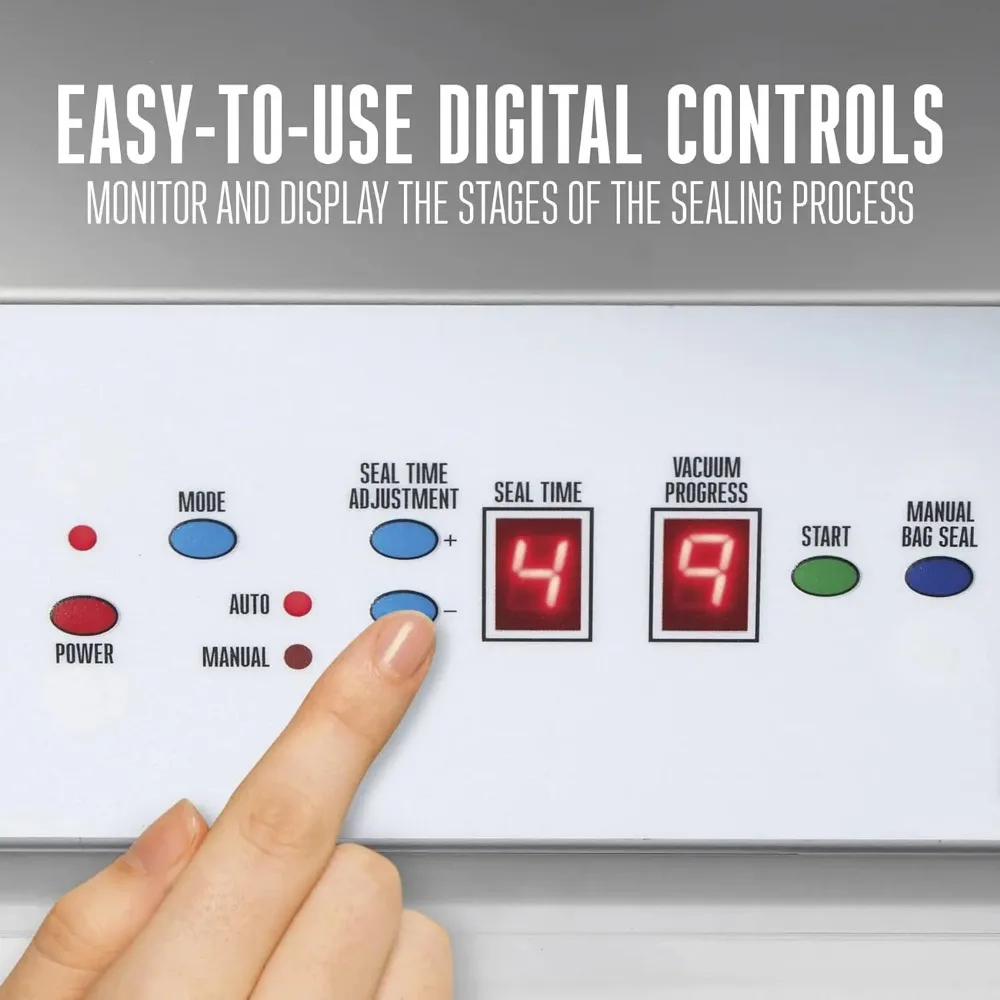 Vacuum Sealer Machine ,  Seals Bags up to 15" Wide, 935 Watts, Grade Pro 3000 Stainless Steel (65-0401-W)