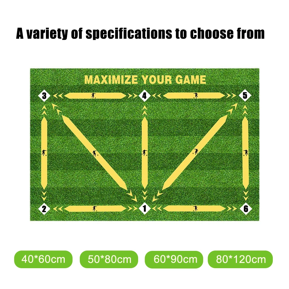 Football Training Mat Durable Non Slip Foldable Kids Adults Training Mat Football Training Indoor Ourdoor Equipment