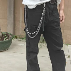 Retro Titanium Steel Clamp Beads Punk Pants Chain luxurious One's Waist Accessories Fashion Men And Women Key Chain Wholesaler