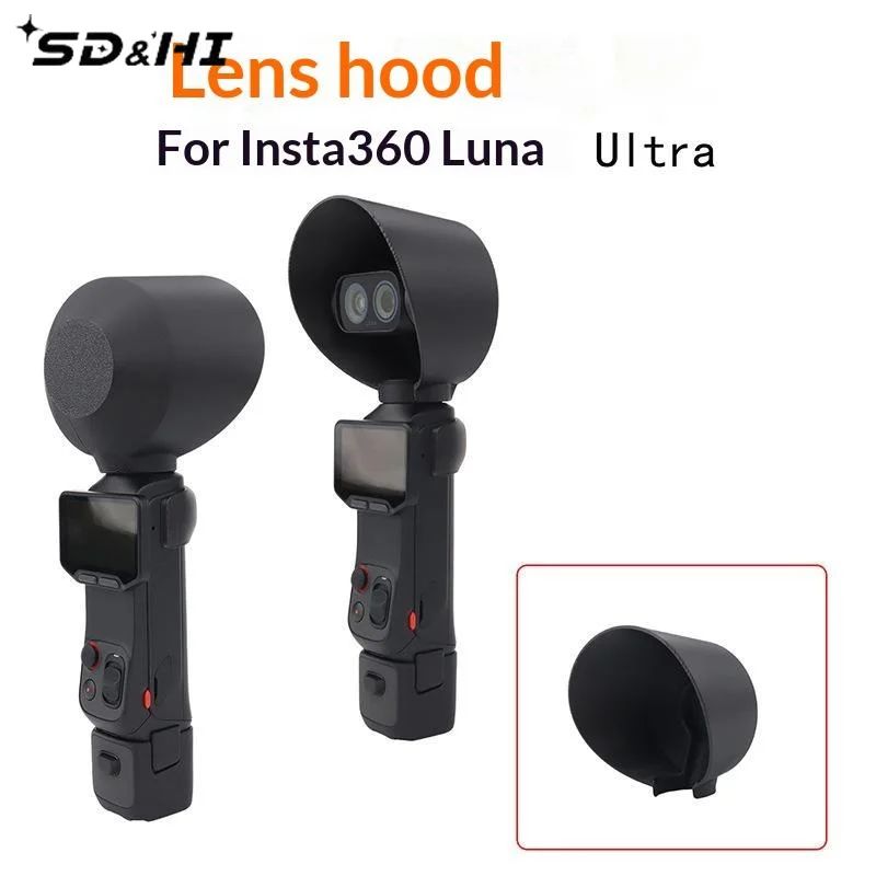 1Pcs Lens Hood Cap Outdoor Photography Light Blocking Scratch Protection Cover For Luna Ultra For Insta360