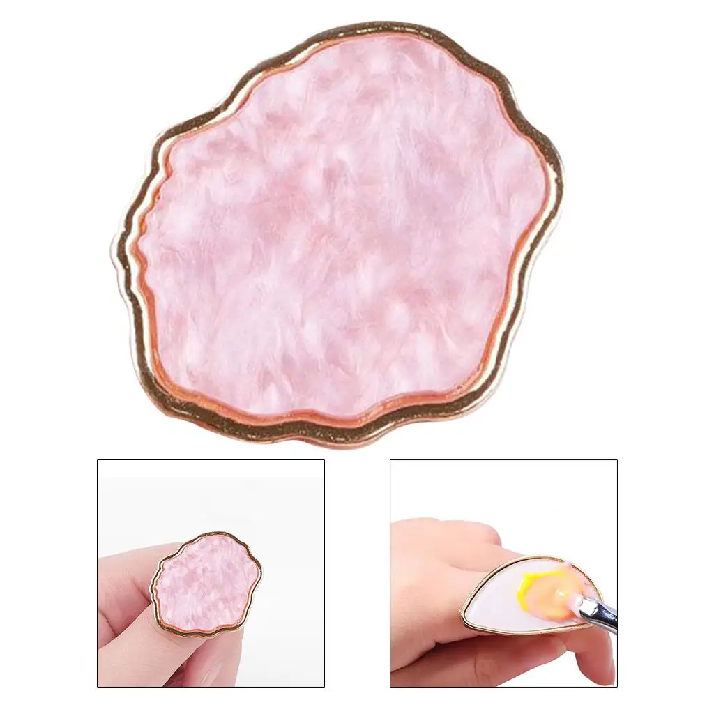 3x لوحة حلقة إصبع رخامية أدوات طلاء مانيكير للاستخدام المنزلي في الصالونات