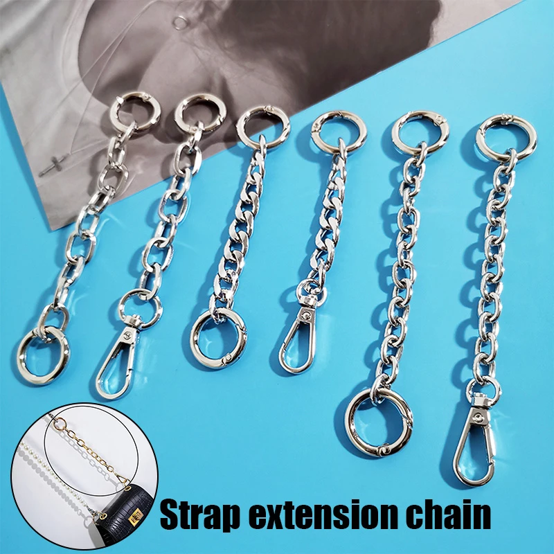 15/20cm  Extension Bag Chain Short Metal Purse Chain Strap Handbag handle replacement Chains for Extend Shoulder Bag Strap