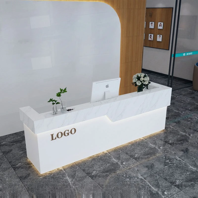 Clothing store checkout page Simple modern store Company front desk Hotel bar Beauty salon Reception desk Round corners
