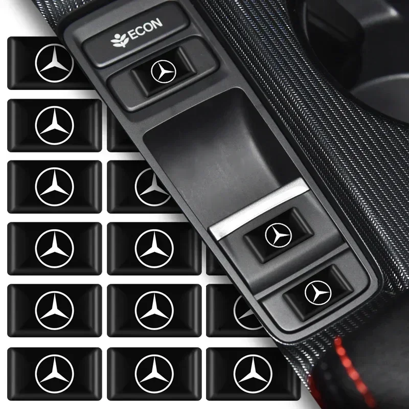 4pcs Car Badges Wheel Tire Valve Stem Caps Covers Auto Accessories For Mercedes Benz AMG A B C E S class GLA GLC CLA GLK GLE