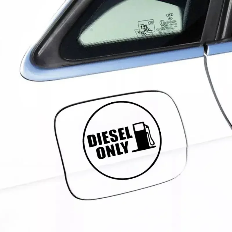 DIESEL ONLY Vinyl  Waterproof stickers For Car Truck Fuel Tank Cover10cm*10cm