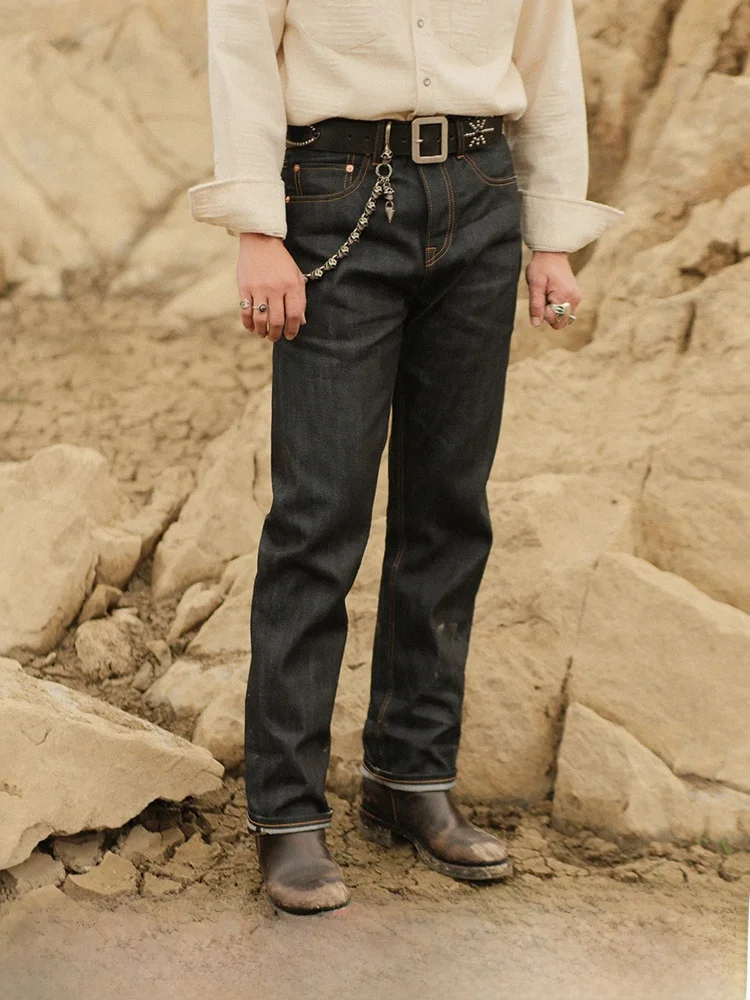 

Slim Fit Original Denim Jeans Commute Series 2.8OZ Mixed Modal Lenzing Fabric Narrow Width Youthful Sle Wear Resistant