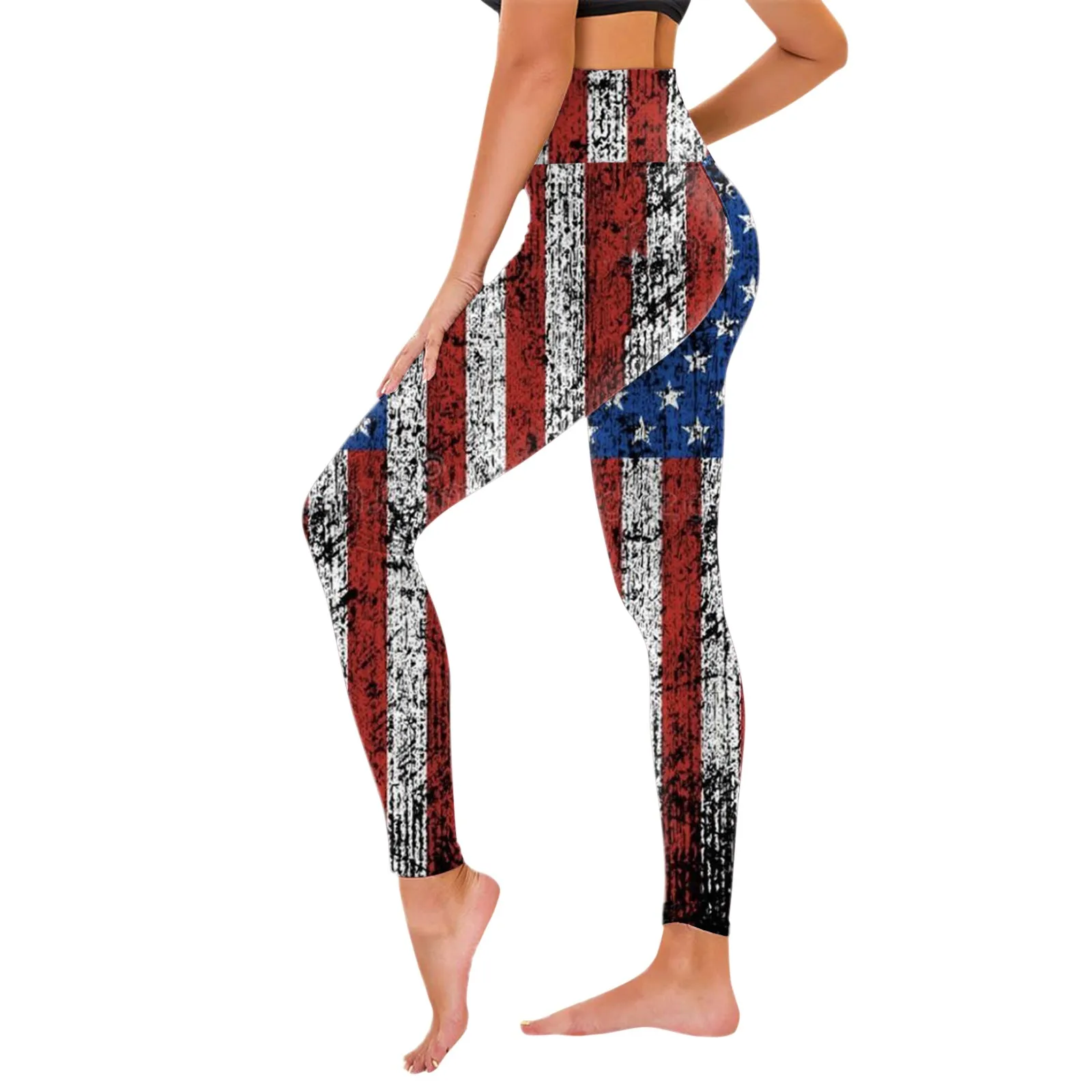 

Independence Day For Women 4 Of July Printed Leggings Pants Yoga Running Pilates Gym Yoga V Shaped Leggings Sports Tights Woman