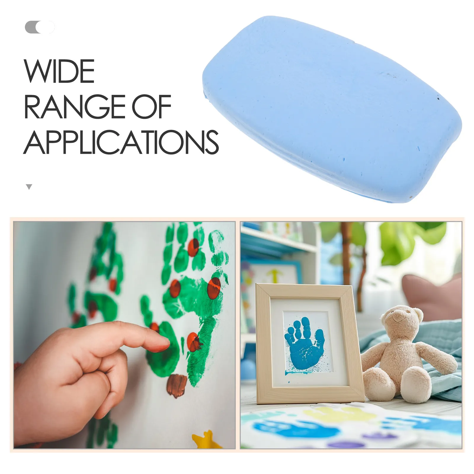 Newborn Handprint Footprint Ink Pad Baby Keepsake Stamp DIY Craft Kit Blue Nursery Decoration Baby Registry Fingerprint Ink Pad