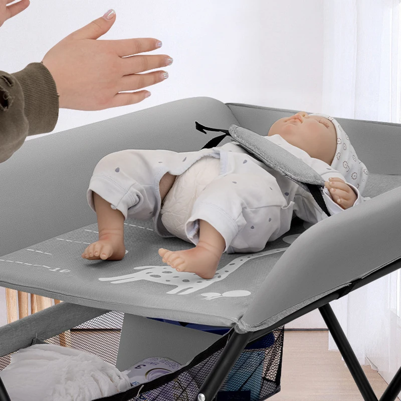 Mesa de cambio de pañales para bebé recién nacido, cambiador de pañales, escritorio para el cuidado del bebé, mesa de masaje, estuche cambiador